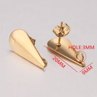 10 PCS/Package Metal Solid Color Ear Stud Accessories IG Style Simple Style sku image 19