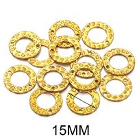 20 PCS/Package Stainless Steel Circle Solid Color Connector Simple Style sku image 2