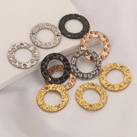 20 PCS/Package Stainless Steel Circle Solid Color Connector Simple Style main image 1