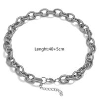 Punk Simple Style Geometric Stainless Steel Plating Bracelets Necklace main image 3