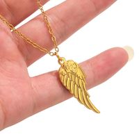 5 Pcs/package Simple Style Wings Flower Shell Stainless Steel Plating Pendant Jewelry Accessories main image 3