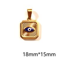 1 Piece Retro Simple Style Devil's Eye Stainless Steel Plating Pendant Jewelry Accessories sku image 8