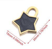 10 Pcs/package Simple Style Geometric Stainless Steel Enamel Pendant Jewelry Accessories sku image 6