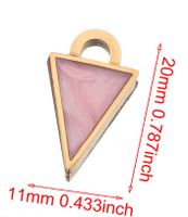 10 Pcs/package Simple Style Geometric Stainless Steel Enamel Pendant Jewelry Accessories sku image 15