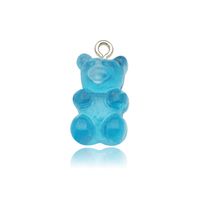 1 Piece Cartoon Style Cute Bear Alloy Resin Plating Pendant Jewelry Accessories sku image 2