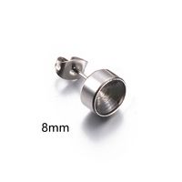 20 PCS/Package Stainless Steel Solid Color Ear Stud Accessories Simple Style sku image 5