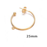 10 PCS/Package Stainless Steel Solid Color Hook Earring Findings Simple Style sku image 6