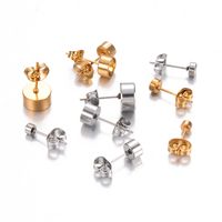 20 PCS/Package Stainless Steel Solid Color Ear Stud Accessories Simple Style main image 4