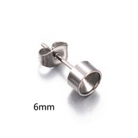 20 PCS/Package Stainless Steel Solid Color Ear Stud Accessories Simple Style sku image 4