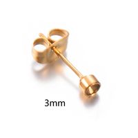 20 PCS/Package Stainless Steel Solid Color Ear Stud Accessories Simple Style sku image 6