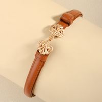 Vacation Modern Style Classic Style Flower Pu Leather Women's Leather Belts main image 8
