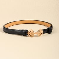 Vacation Modern Style Classic Style Flower Pu Leather Women's Leather Belts sku image 3