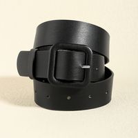 Vacation Modern Style Classic Style Solid Color Pu Leather Alloy Buckle Women's Leather Belts main image 10