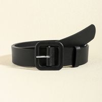 Vacation Modern Style Classic Style Solid Color Pu Leather Alloy Buckle Women's Leather Belts main image 9