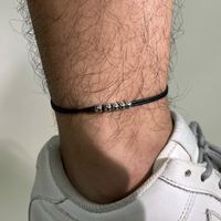 Simple Style Feather Stainless Steel Men's Anklet main image 3