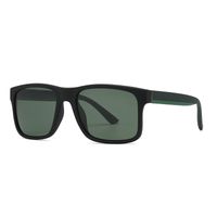 Modern Style Solid Color Pc Square Patchwork Full Frame Men's Sunglasses sku image 3