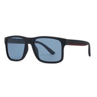 Modern Style Solid Color Pc Square Patchwork Full Frame Men's Sunglasses sku image 5
