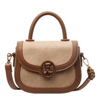 Women's Pu Solid Color Classic Style Sewing Thread Square Magnetic Buckle Shoulder Bag sku image 1