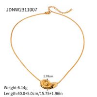 Acier Inoxydable 304 Style IG Placage Conque Collier main image 2