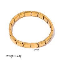 Simple Style Streetwear Solid Color Stainless Steel Plating 18k Gold Plated Bangle main image 2