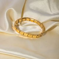 Simple Style Streetwear Solid Color Stainless Steel Plating 18k Gold Plated Bangle main image 6
