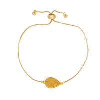 Simple Style Water Droplets Copper Plating Inlay Artificial Gemstones 18k Gold Plated Bracelets main image 4