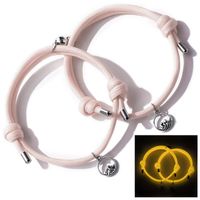 Simple Style Geometric Alloy Luminous Couple Bracelets 2 Pieces sku image 5