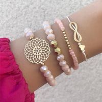 Fashion Simple Love Five-pointed Star Moon Combination Bracelet Six-piece Nhgy132568 sku image 12