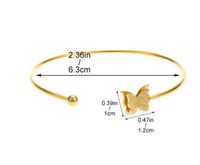 Elegant Butterfly Stainless Steel Bangle main image 2