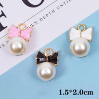 10 Pcs/package Simple Style Bow Knot Alloy Enamel Inlay Jewelry Accessories main image 2