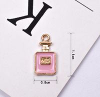10 Pcs/package Simple Style Perfume Bottle Alloy Enamel Jewelry Accessories sku image 1