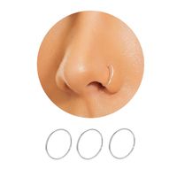 3 Pièces Anneaux De Nez Style Simple Géométrique Acier Inoxydable 304 sku image 1