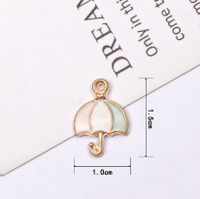 10 Pcs/package Simple Style Umbrella Alloy Enamel Jewelry Accessories sku image 1