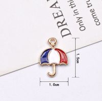 10 Pcs/package Simple Style Umbrella Alloy Enamel Jewelry Accessories sku image 2