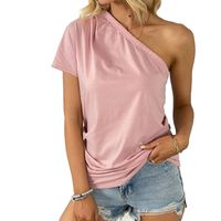 Women's T-shirt Short Sleeve T-shirts Casual Basic Solid Color main image 5
