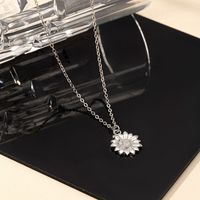 Style Simple Fleur Alliage Zinc Placage Femmes Pendentif main image 5