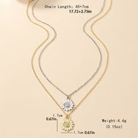 Simple Style Flower Alloy Zinc Plating Women's Pendant Necklace main image 2