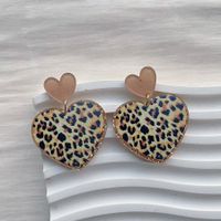 1 Pair Elegant Romantic Heart Shape Arylic Drop Earrings sku image 5