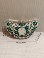 Green Gold Polyester Color Block Rhinestone Evening Bags main image 8