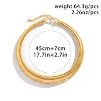 African Style Solid Color Copper Alloy Plating 18k Gold Plated Women's Jewelry Set main image 2