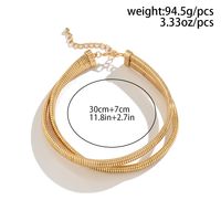 African Style Solid Color Copper Alloy Plating 18k Gold Plated Women's Jewelry Set sku image 10
