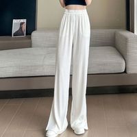 Women's Casual Daily Simple Style Classic Style Solid Color Full Length Straight Pants sku image 1