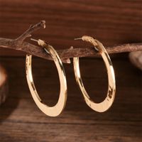 1 Pair Exaggerated Simple Style Circle Plating Alloy Copper Silver Plated Drop Earrings main image 5