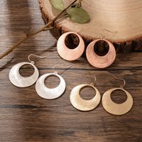 1 Pair Exaggerated Simple Style Circle Plating Alloy Copper Silver Plated Drop Earrings main image 6