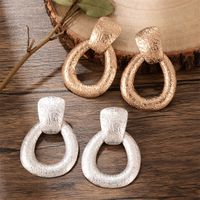 1 Pair Exaggerated Simple Style Circle Plating Alloy Copper Silver Plated Drop Earrings main image 8