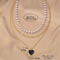 Elegant Heart Shape Plastic Zinc Alloy Women's Pendant Necklace main image 2