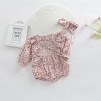 Cute Color Block Printing Cotton Baby Rompers main image 5