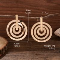 1 Pair Exaggerated Simple Style Circle Plating Alloy Copper Silver Plated Drop Earrings sku image 5