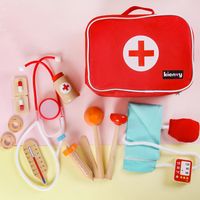 First-aid Kit Color Block Wood Toys sku image 2