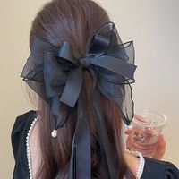 Women's Lady Bow Knot Gauze Handmade Hair Clip main image 2